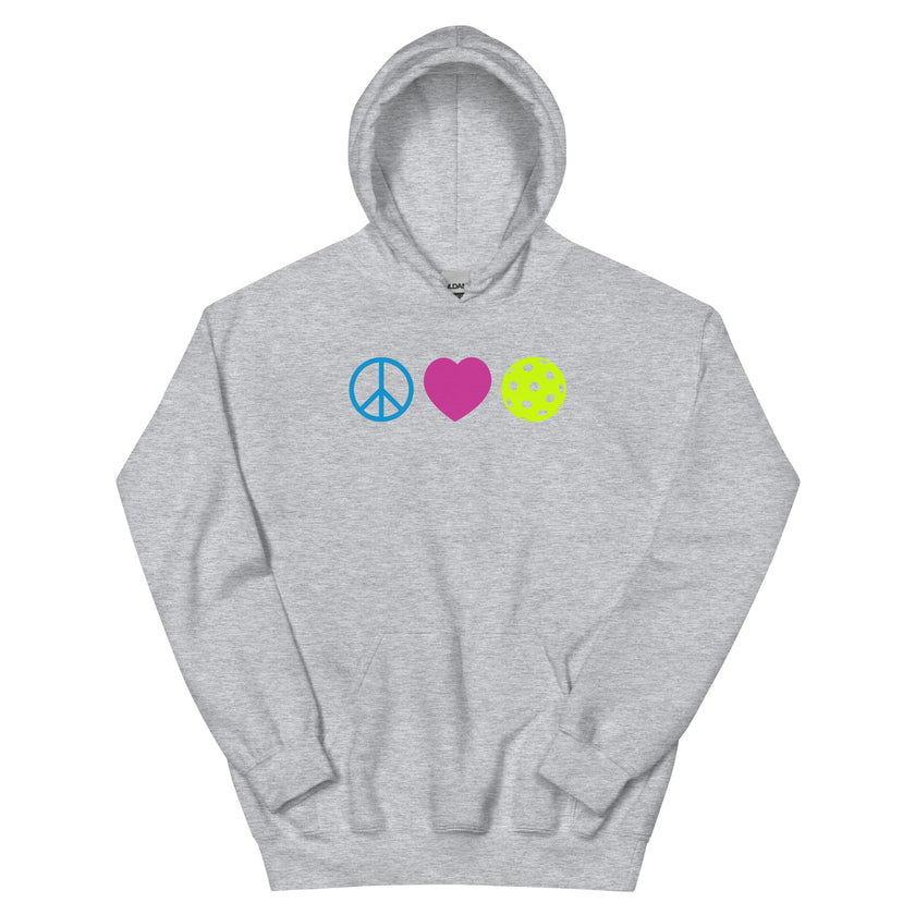 Peace Love Pickleball Unisex Hoodie