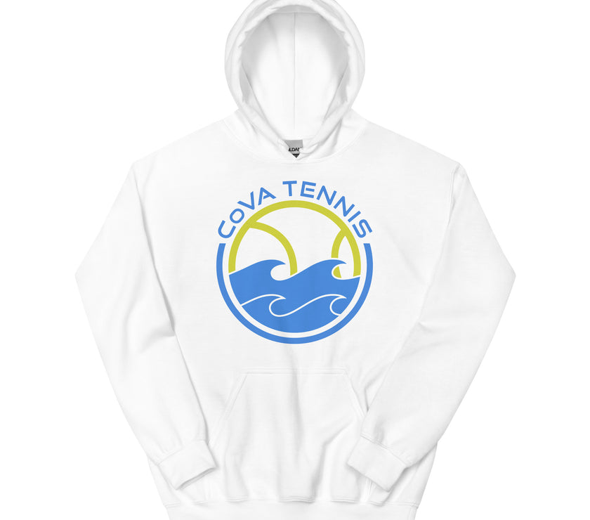 CoVA Tennis Ball & Waves Logo Unisex Logo Hoodie