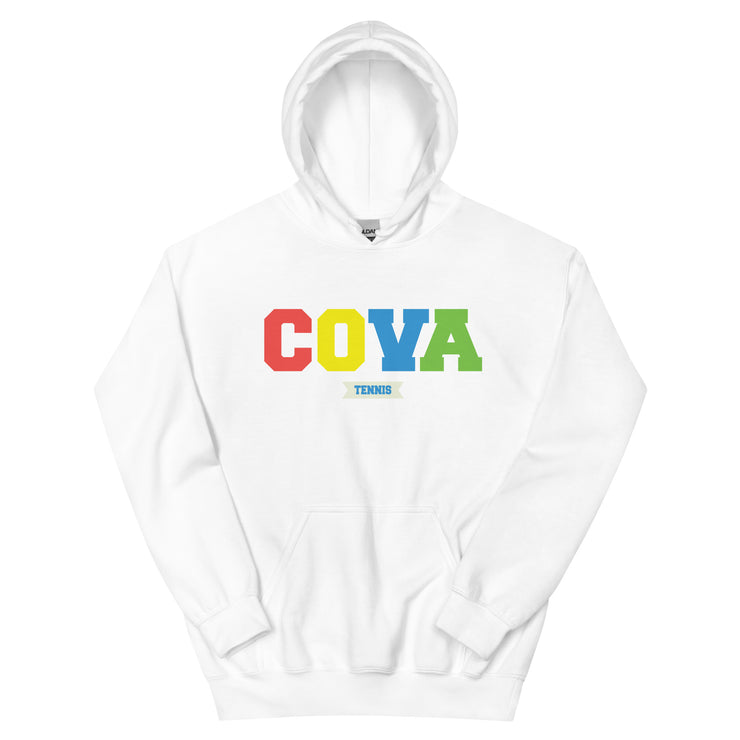 COVA Tennis Rainbow Unisex Heavy Blend Hoodie