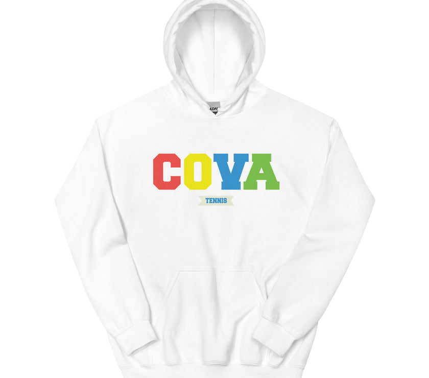 COVA Tennis Rainbow Unisex Heavy Blend Hoodie