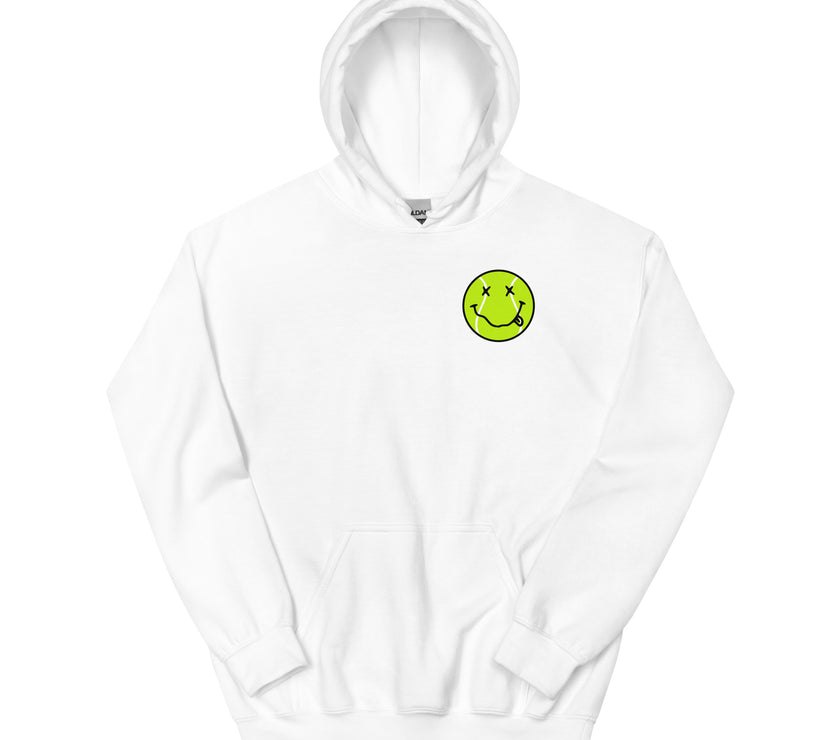 Smiling Tennis Ball by CoVA Tennis Unisex Heavy Blend Hoodie