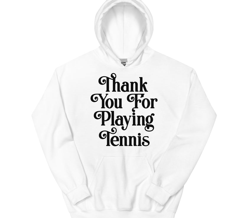 Thank You For Playing Tennis By CoVA Tennis Unisex Heavy Blend Hoodie