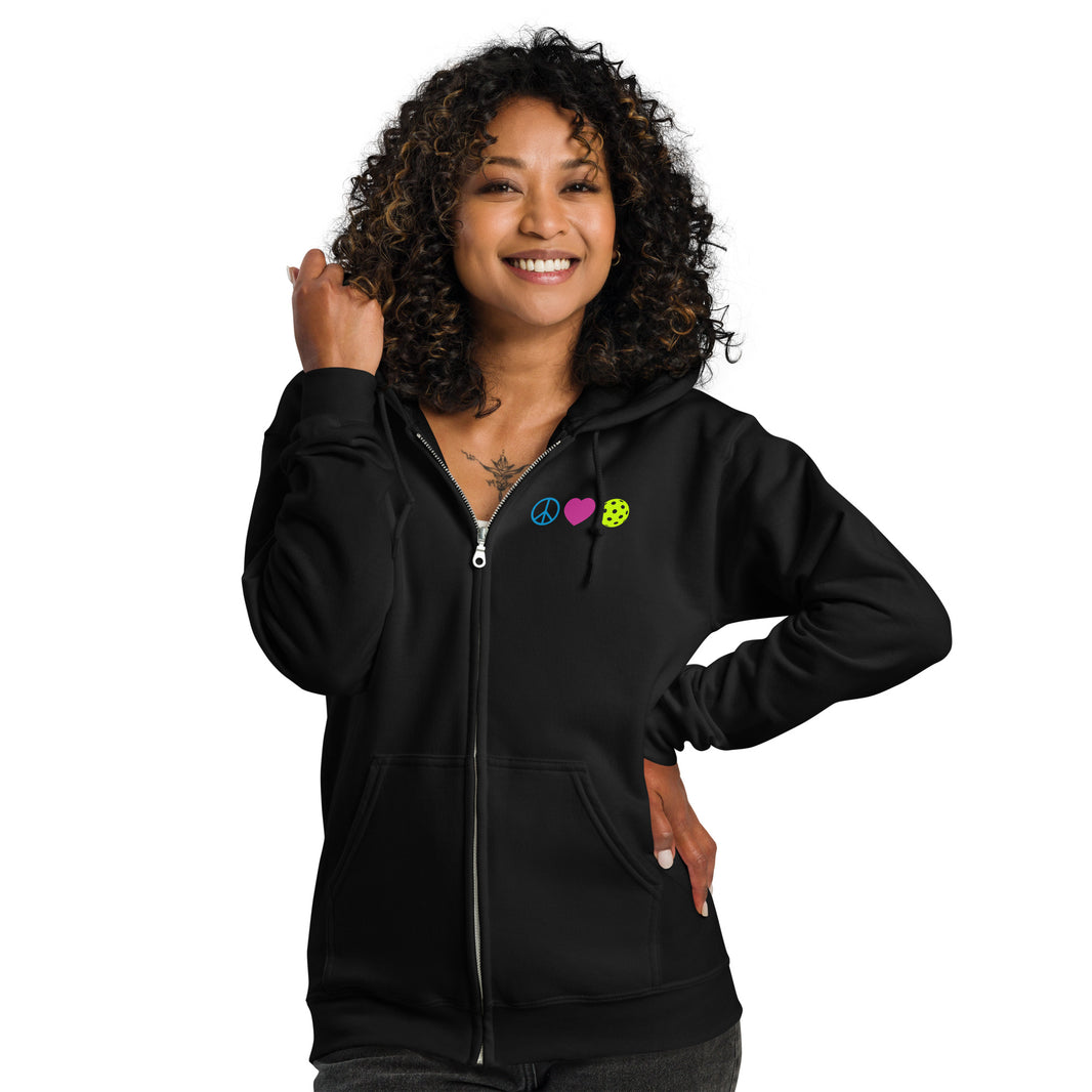 Peace Love Pickleball Unisex heavy blend zip hoodie