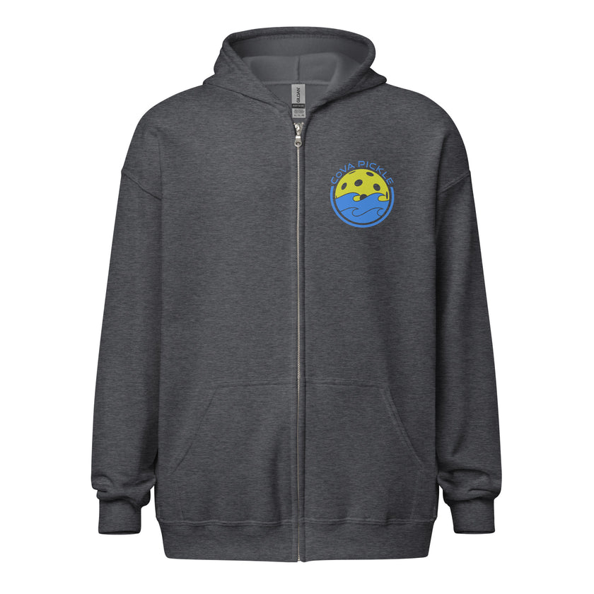 CoVA Pickle Ball & Waves Unisex heavy blend zip hoodie