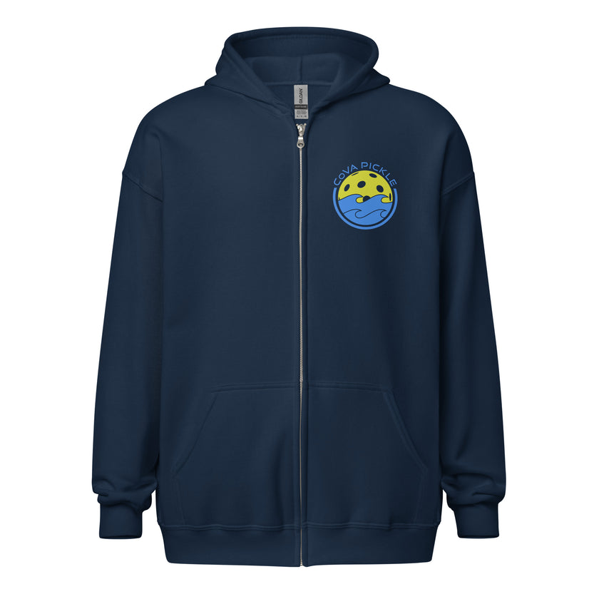 CoVA Pickle Ball & Waves Unisex heavy blend zip hoodie