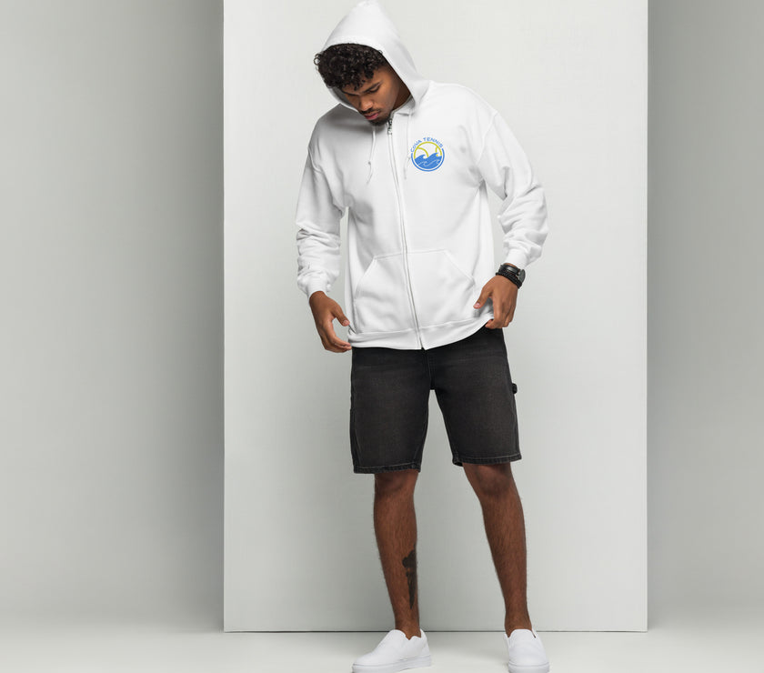 CoVA Tennis Ball & Waves Logo Unisex heavy blend zip hoodie