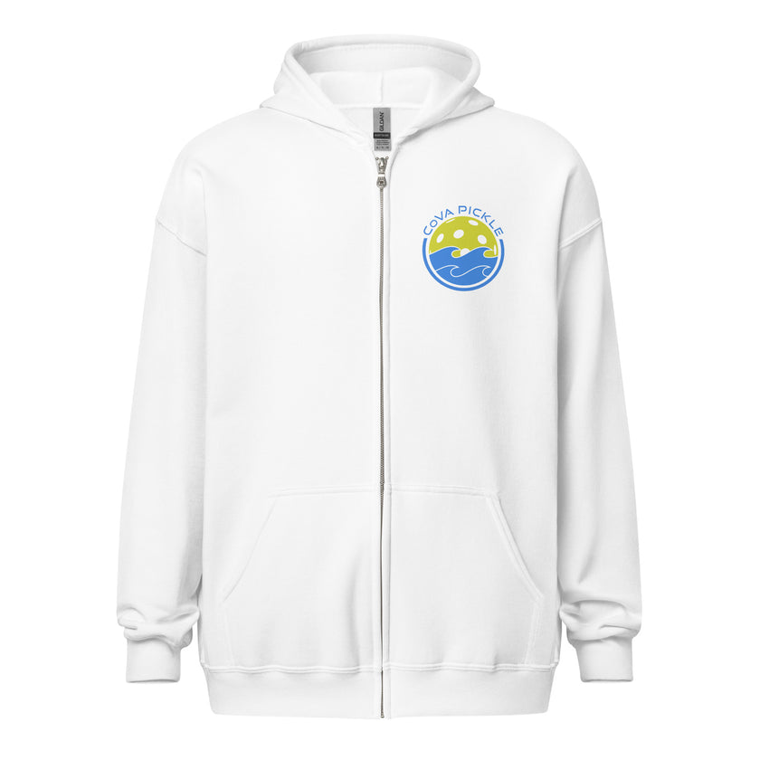 CoVA Pickle Ball & Waves Unisex heavy blend zip hoodie