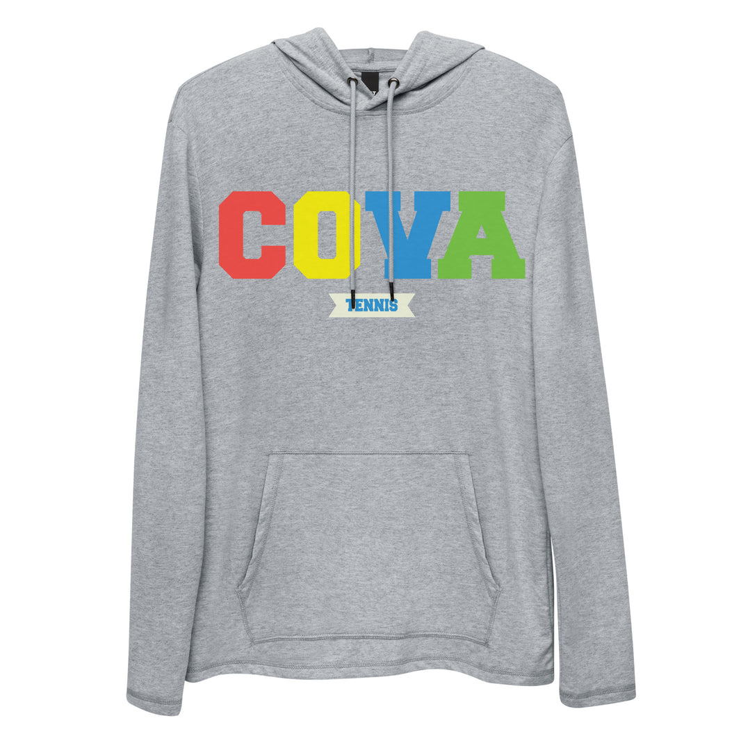 COVA Tennis Rainbow Unisex Lightweight Hoodie