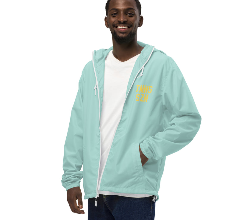 TNNS SZN Unisex lightweight zip up windbreaker by CoVA Tennis