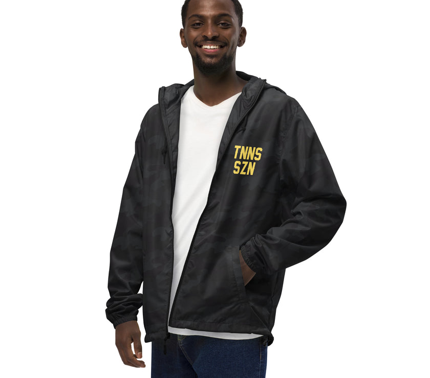 TNNS SZN Unisex lightweight zip up windbreaker by CoVA Tennis