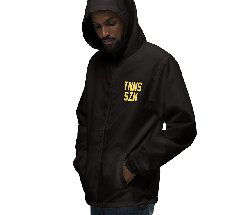 TNNS SZN Unisex lightweight zip up windbreaker by CoVA Tennis