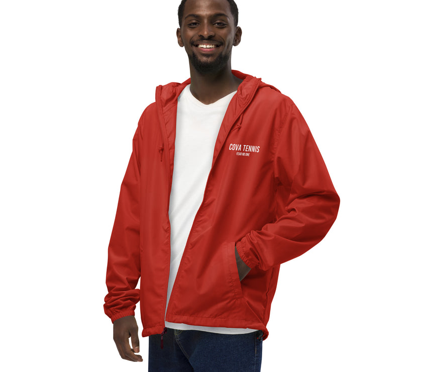 Fear No One CoVA Tennis Unisex lightweight zip up windbreaker