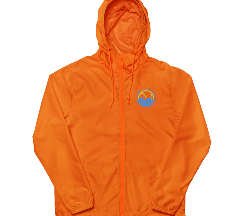 CoVA Tennis Ball & Waves Logo Unisex lightweight zip up windbreaker