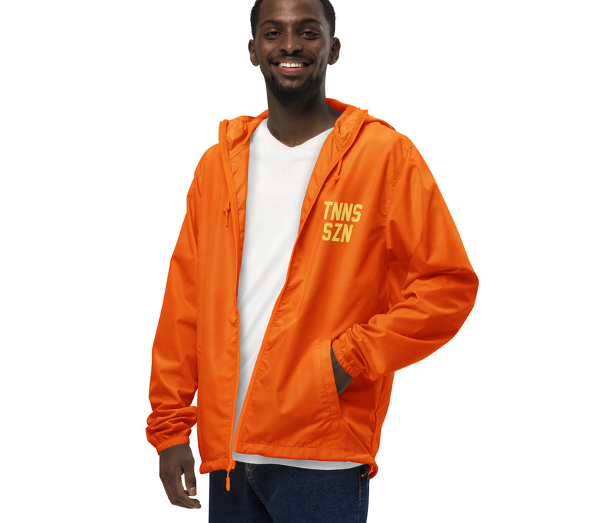 TNNS SZN Unisex lightweight zip up windbreaker by CoVA Tennis