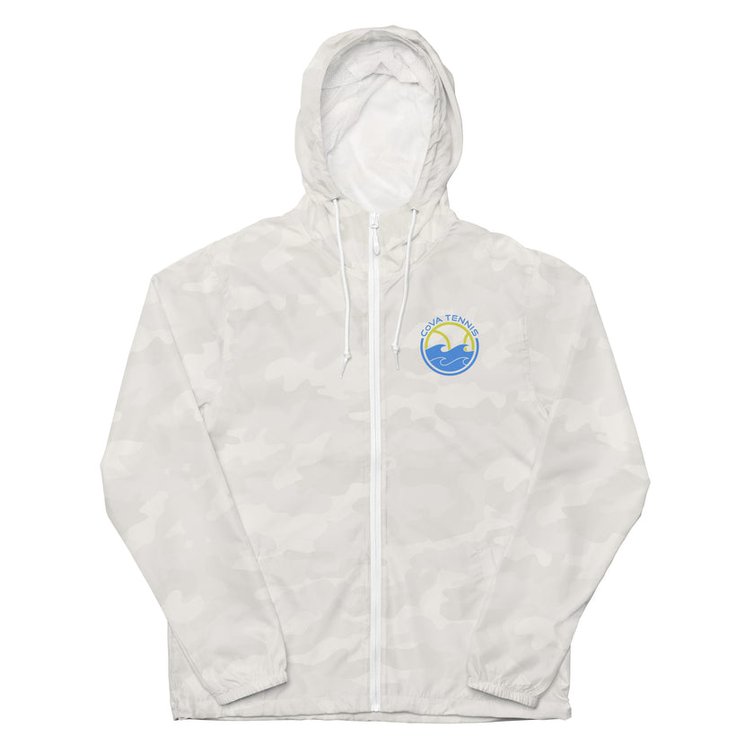 CoVA Tennis Ball & Waves Logo Unisex lightweight zip up windbreaker