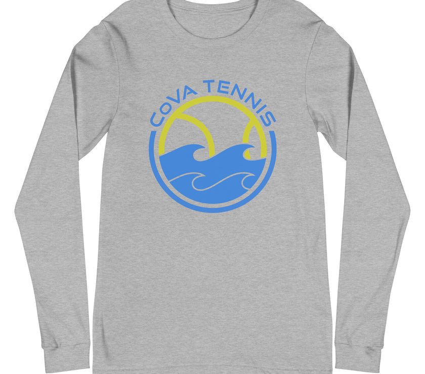 CoVA Tennis Ball & Waves Logo Unisex Long Sleeve Tee