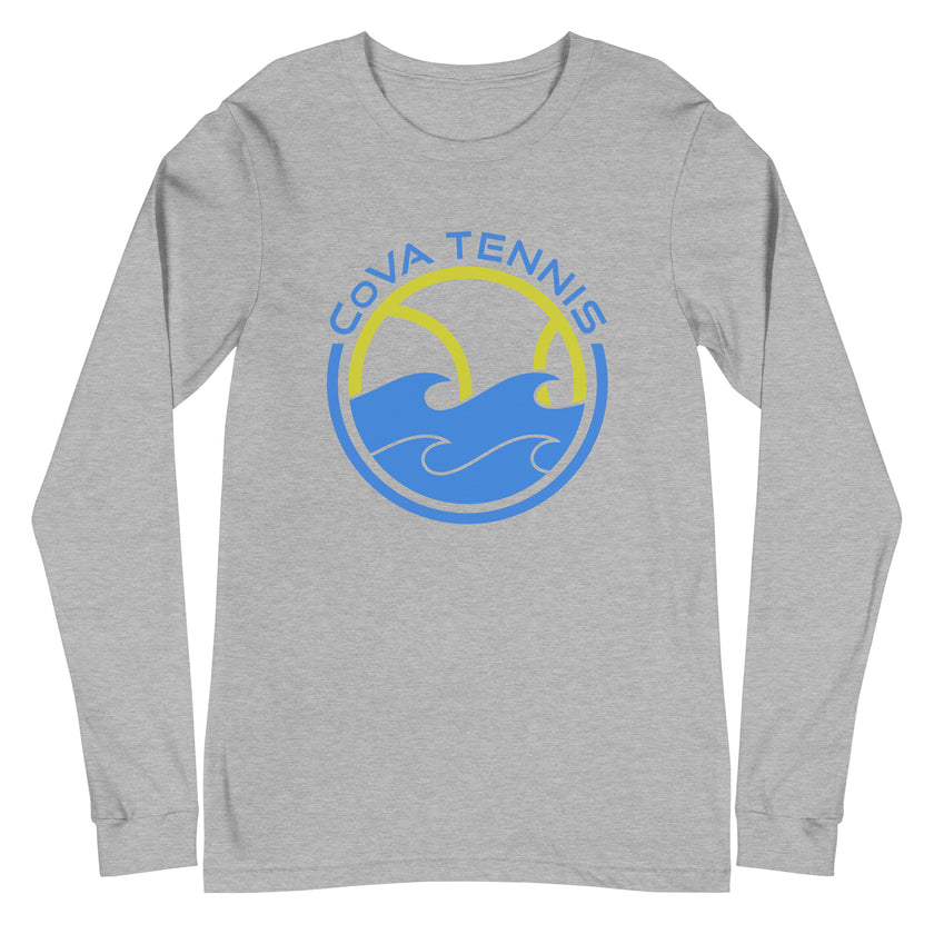 CoVA Tennis Ball & Waves Logo Unisex Long Sleeve Tee