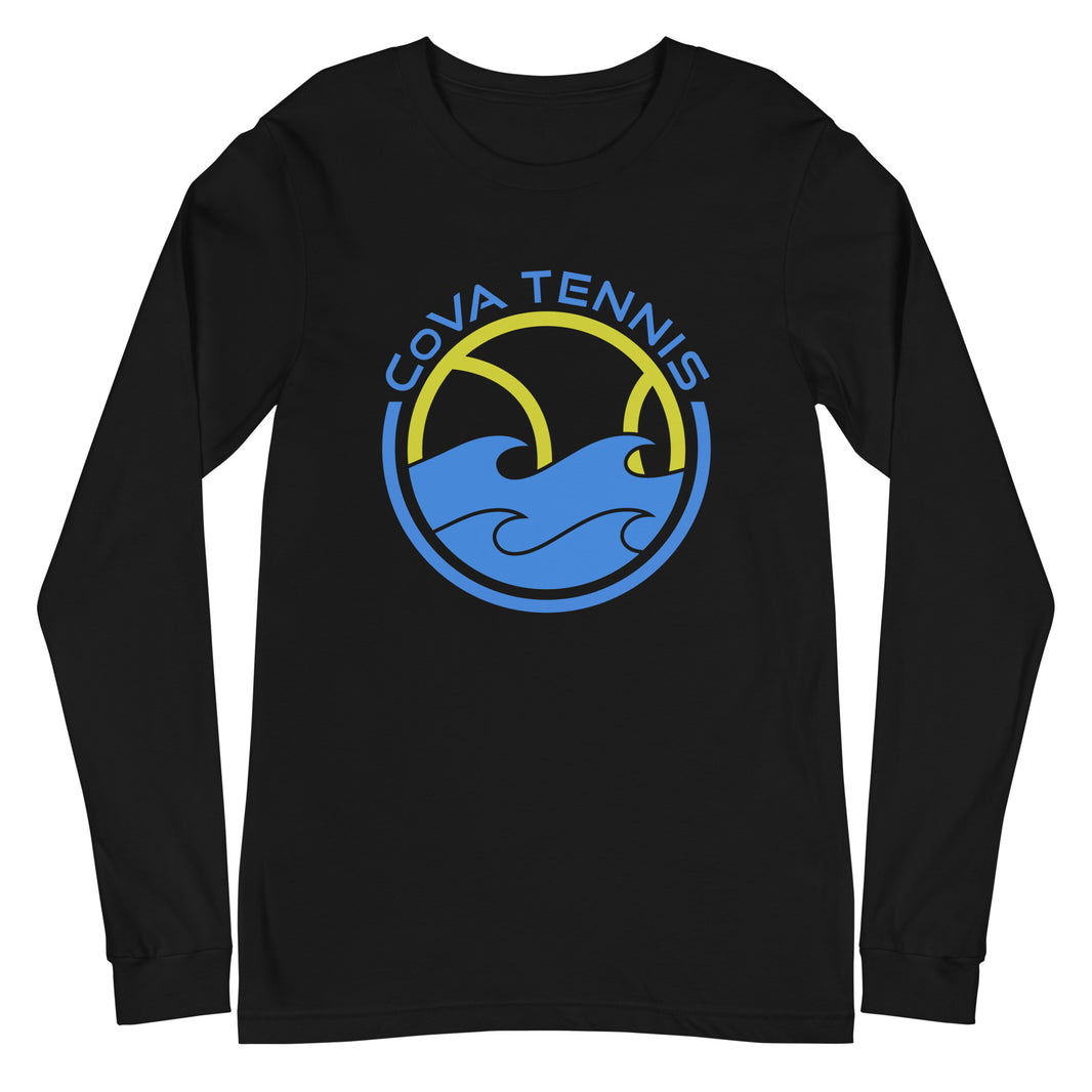 CoVA Tennis Ball & Waves Logo Unisex Long Sleeve Tee