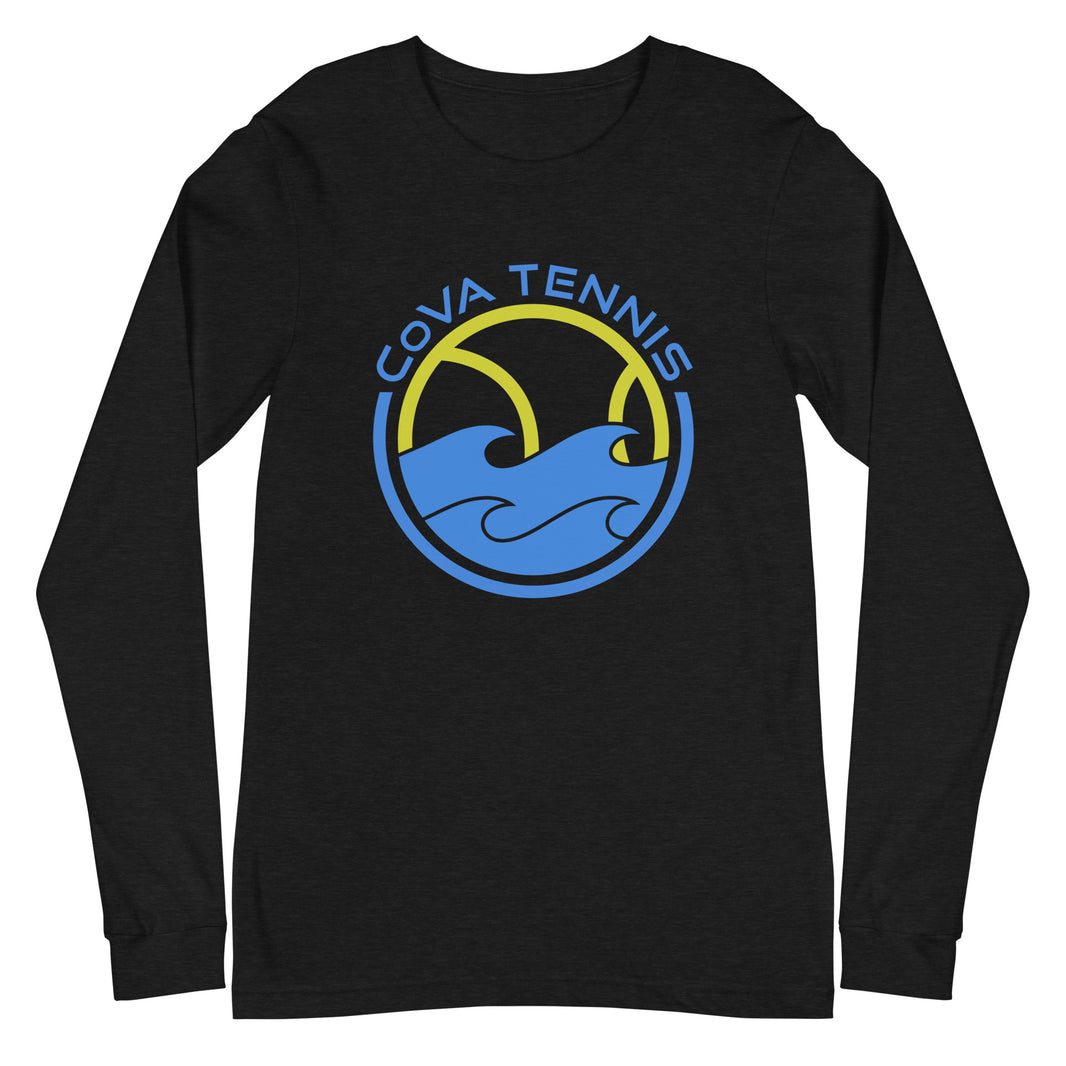 CoVA Tennis Ball & Waves Logo Unisex Long Sleeve Tee