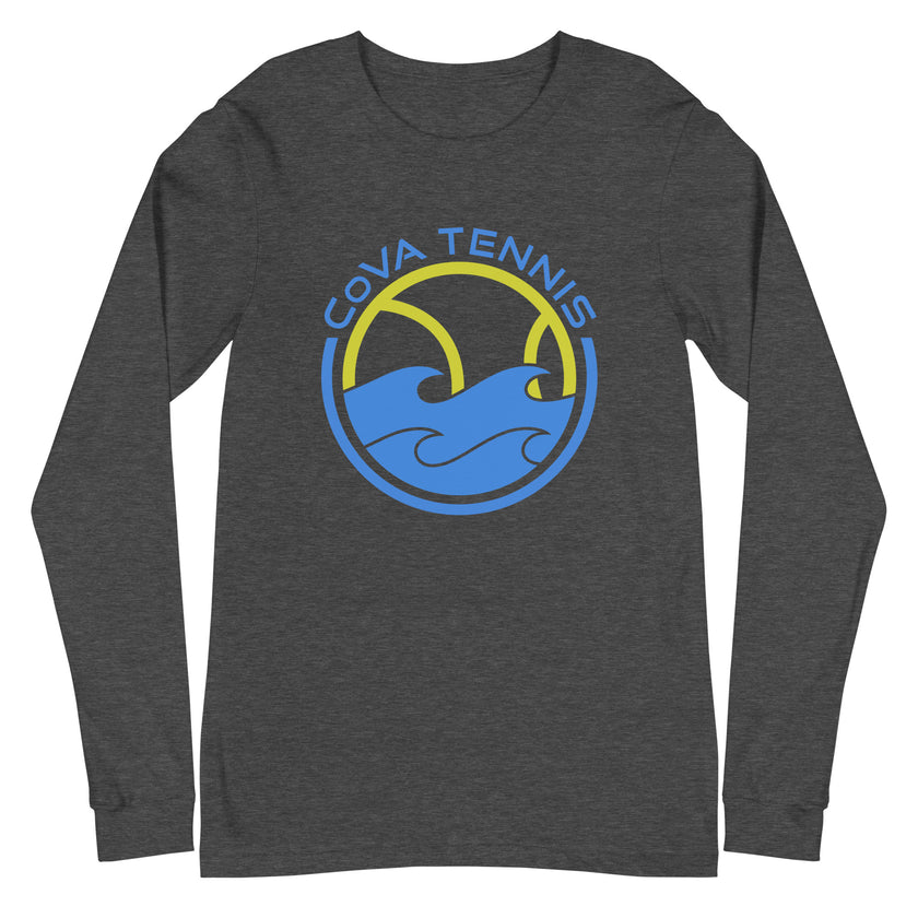 CoVA Tennis Ball & Waves Logo Unisex Long Sleeve Tee