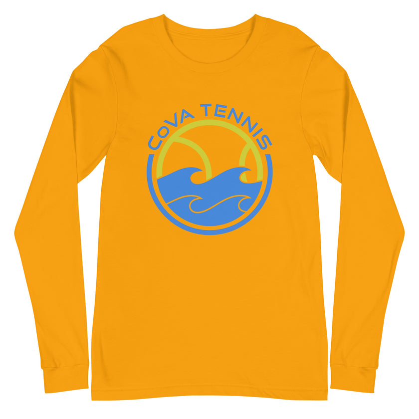 CoVA Tennis Ball & Waves Logo Unisex Long Sleeve Tee