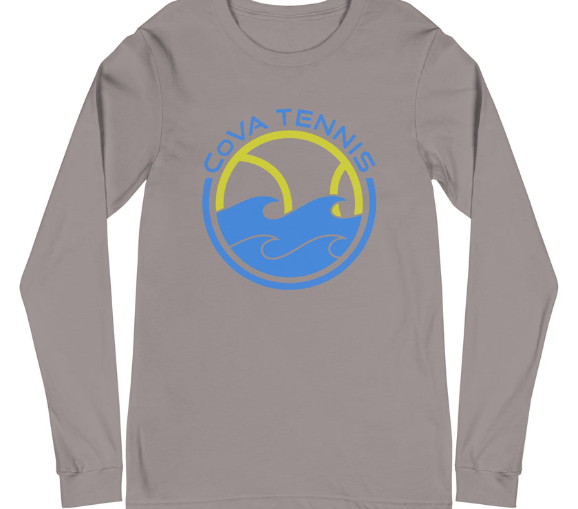 CoVA Tennis Ball & Waves Logo Unisex Long Sleeve Tee