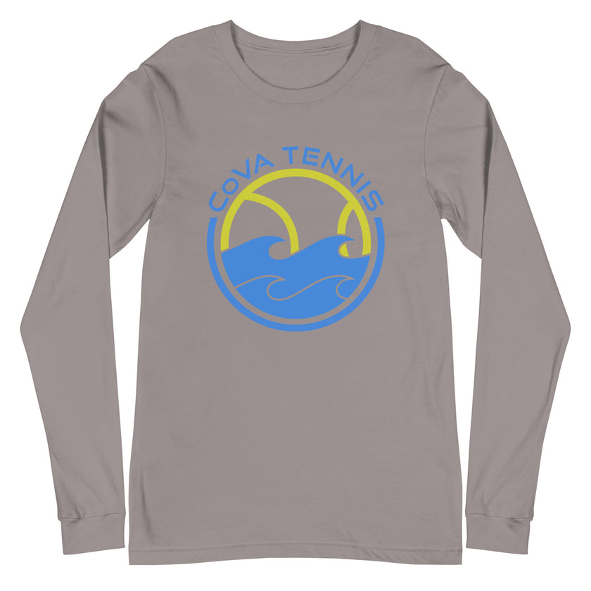 CoVA Tennis Ball & Waves Logo Unisex Long Sleeve Tee