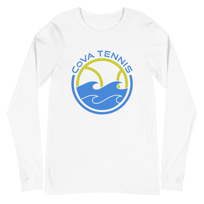 CoVA Tennis Ball & Waves Logo Unisex Long Sleeve Tee