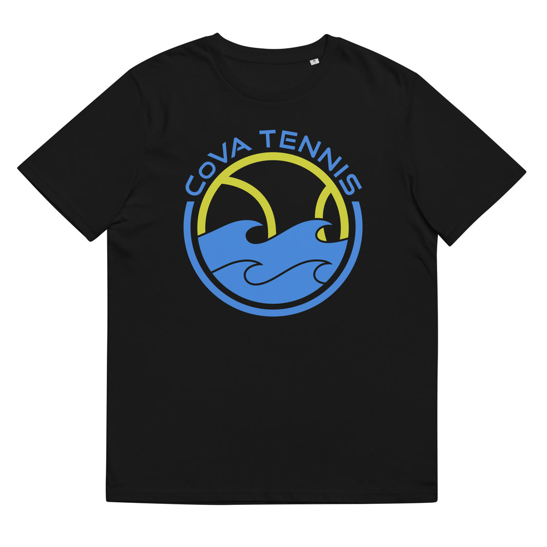 CoVA Tennis Ball & Waves Logo Unisex organic cotton t-shirt