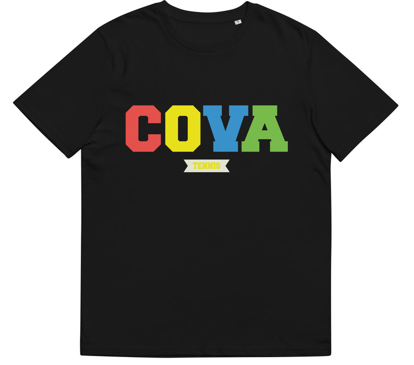 COVA Rainbow Unisex organic cotton t-shirt by CoVA Tennis