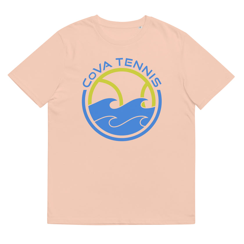 CoVA Tennis Ball & Waves Logo Unisex organic cotton t-shirt