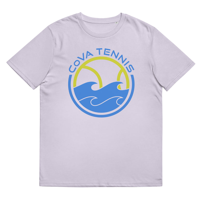 CoVA Tennis Ball & Waves Logo Unisex organic cotton t-shirt