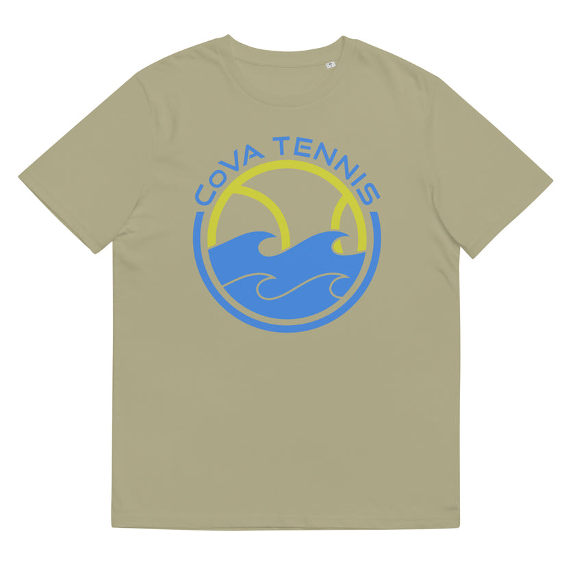 CoVA Tennis Ball & Waves Logo Unisex organic cotton t-shirt