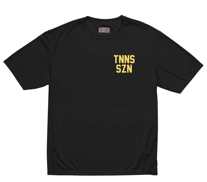 TNNS SZN Unisex performance crew neck t-shirt by CoVA Tennis