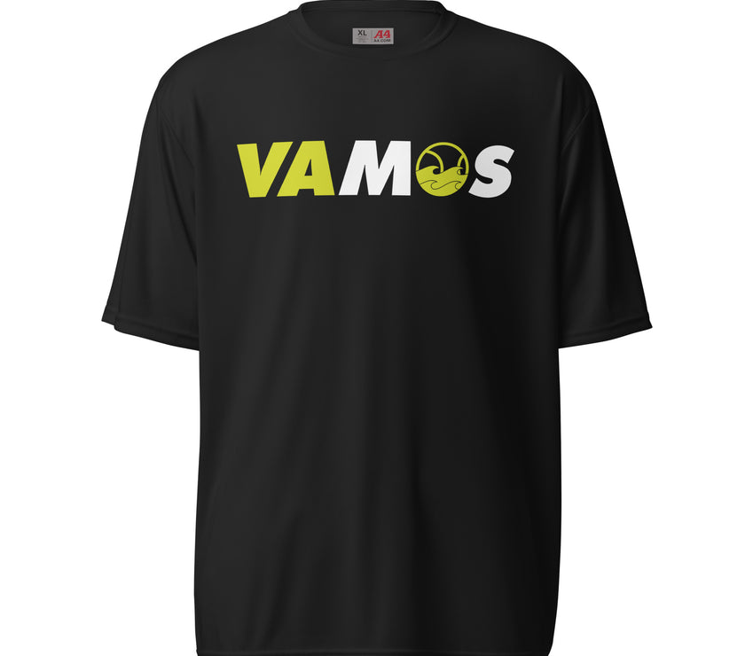 VAMOS | VA Let's Go! Unisex performance crew neck t-shirt by CoVA Tennis