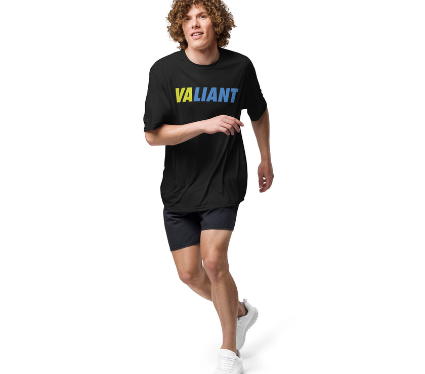 VALIANT by CoVA Tennis Unisex performance crew neck t-shirt