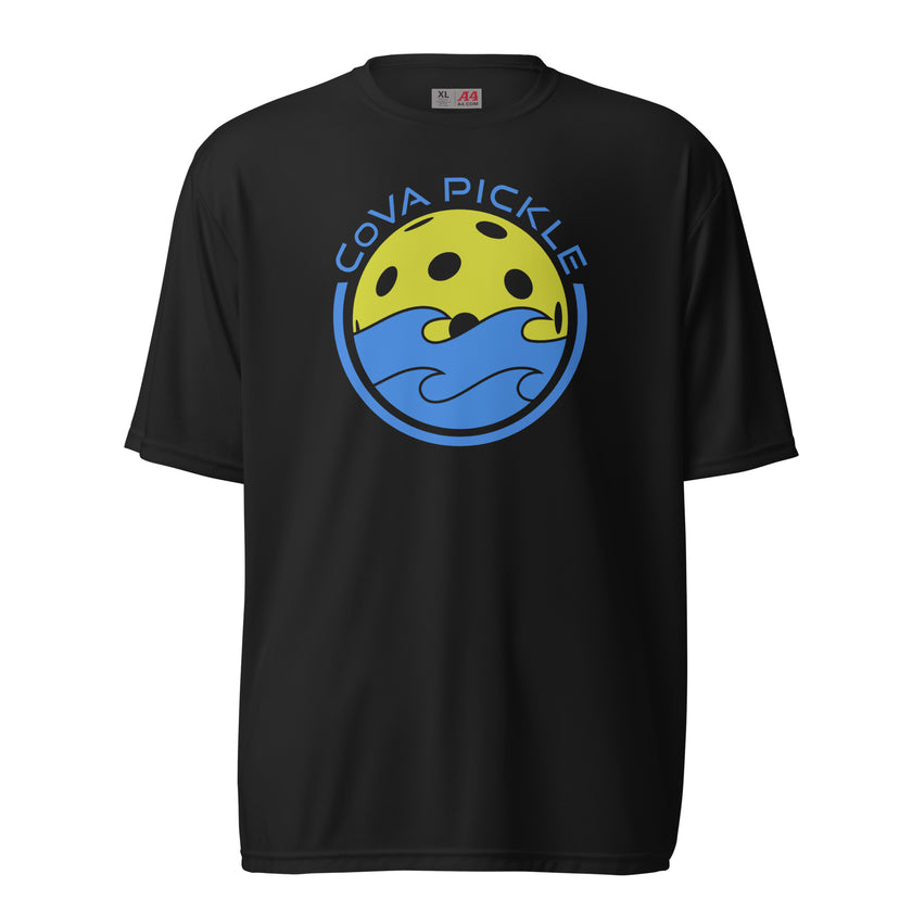 CoVA Pickle Ball & Waves Unisex performance crew neck t-shirt