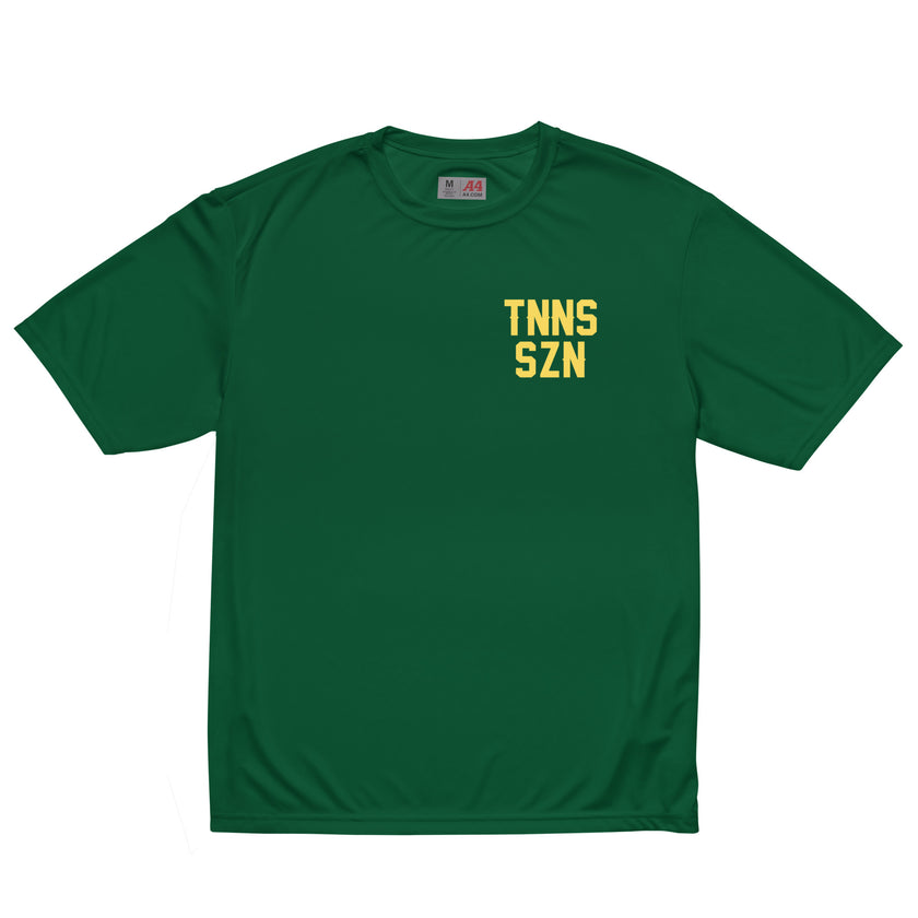 TNNS SZN Unisex performance crew neck t-shirt by CoVA Tennis