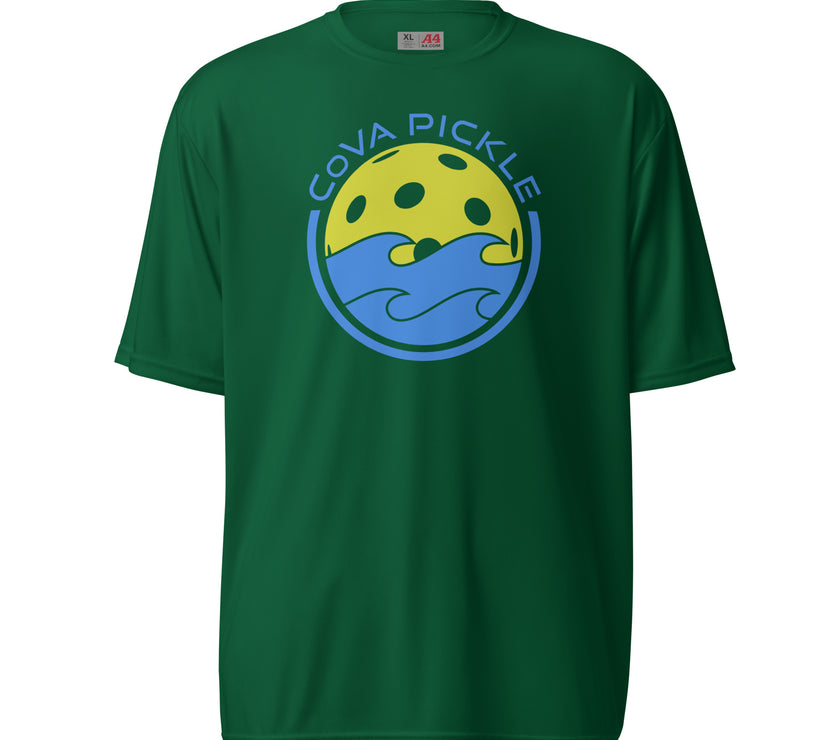 CoVA Pickle Ball & Waves Unisex performance crew neck t-shirt