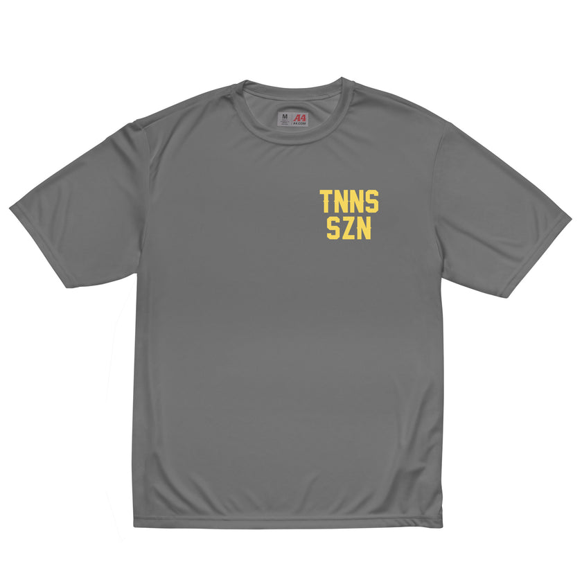 TNNS SZN Unisex performance crew neck t-shirt by CoVA Tennis