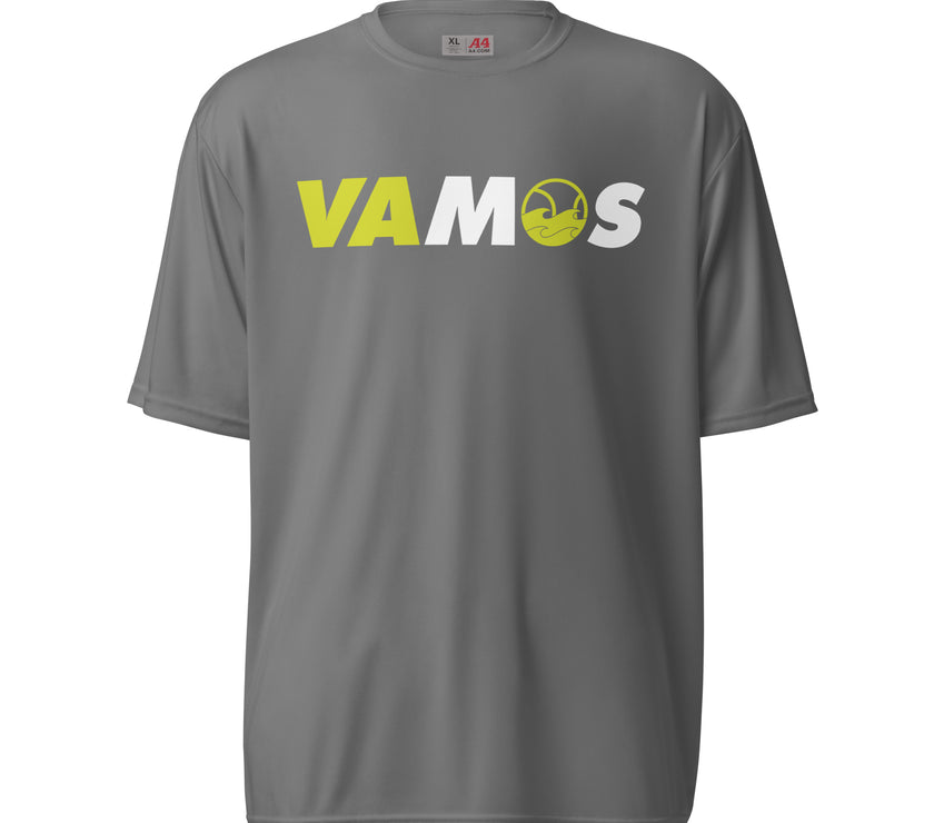 VAMOS | VA Let's Go! Unisex performance crew neck t-shirt by CoVA Tennis