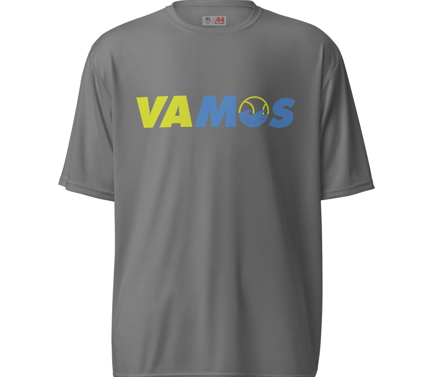 VAMOS | VA Let's Go! Unisex performance crew neck t-shirt by CoVA Tennis