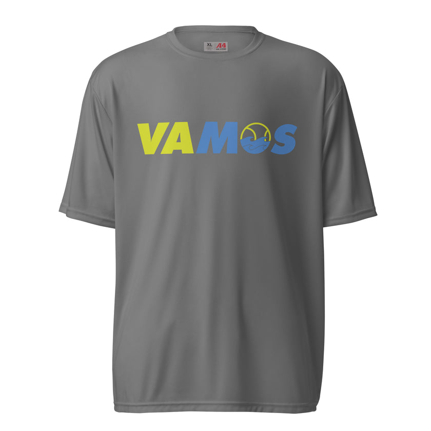 VAMOS | VA Let's Go! Unisex performance crew neck t-shirt by CoVA Tennis