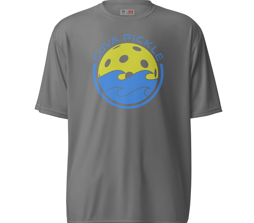 CoVA Pickle Ball & Waves Unisex performance crew neck t-shirt