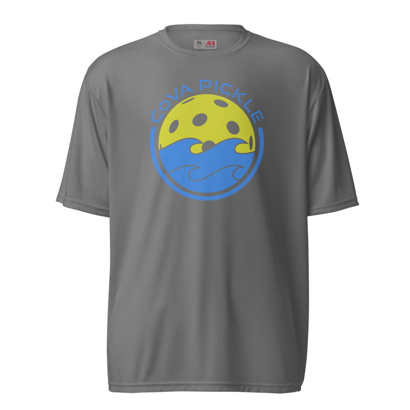 CoVA Pickle Ball & Waves Unisex performance crew neck t-shirt