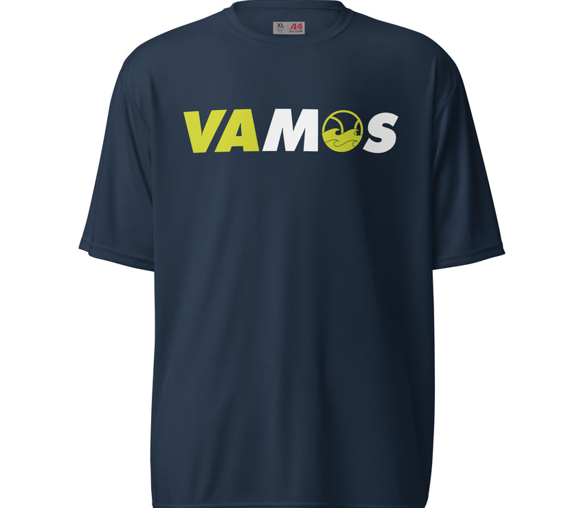 VAMOS | VA Let's Go! Unisex performance crew neck t-shirt by CoVA Tennis