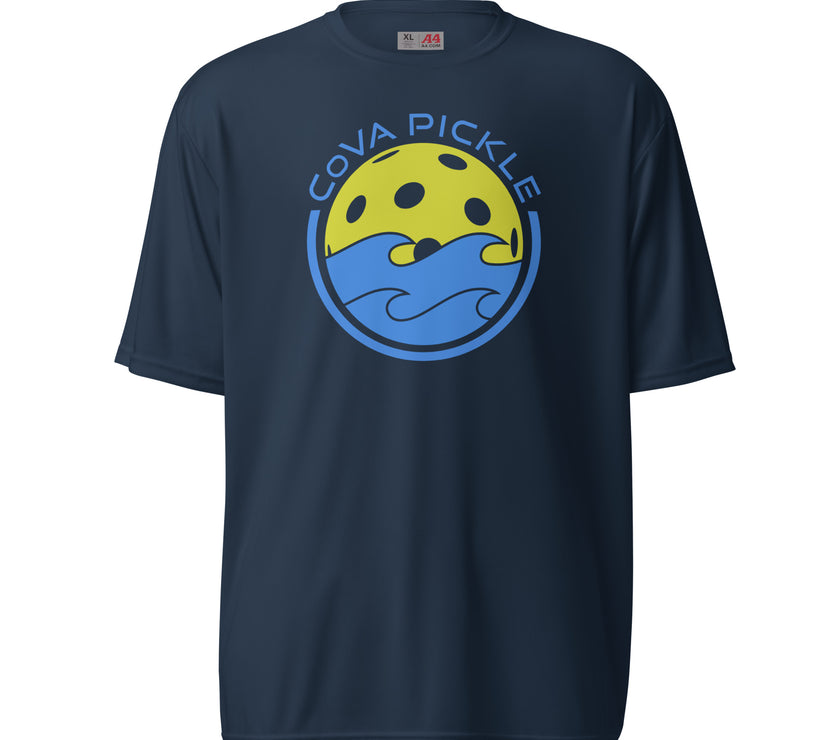 CoVA Pickle Ball & Waves Unisex performance crew neck t-shirt