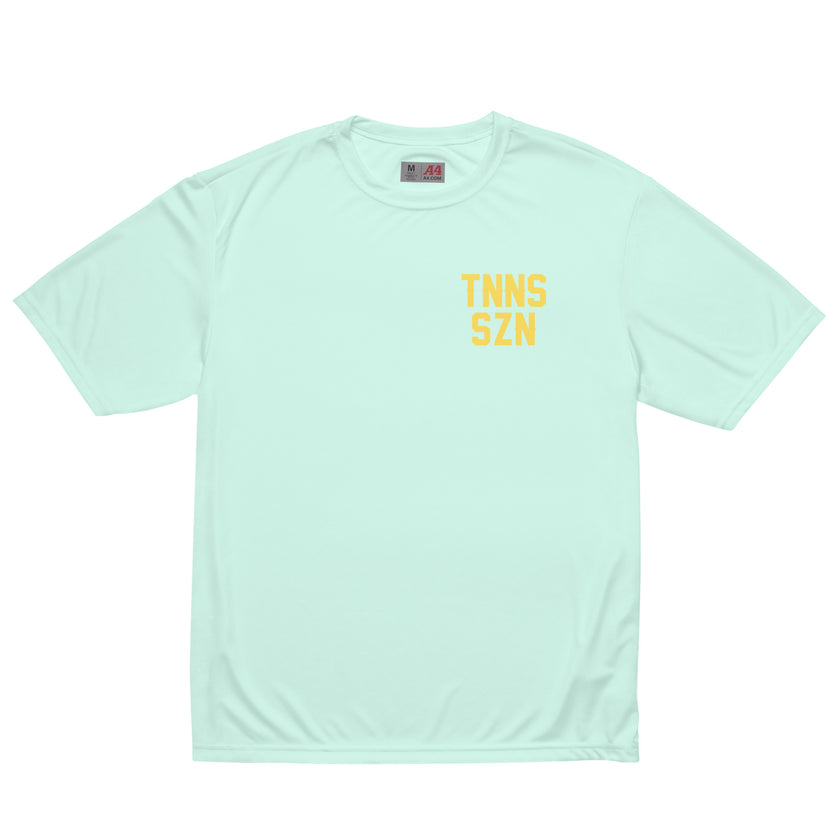 TNNS SZN Unisex performance crew neck t-shirt by CoVA Tennis