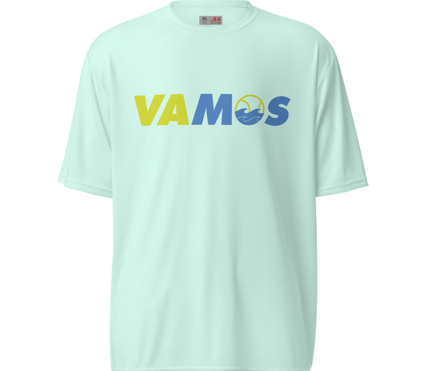 VAMOS | VA Let's Go! Unisex performance crew neck t-shirt by CoVA Tennis