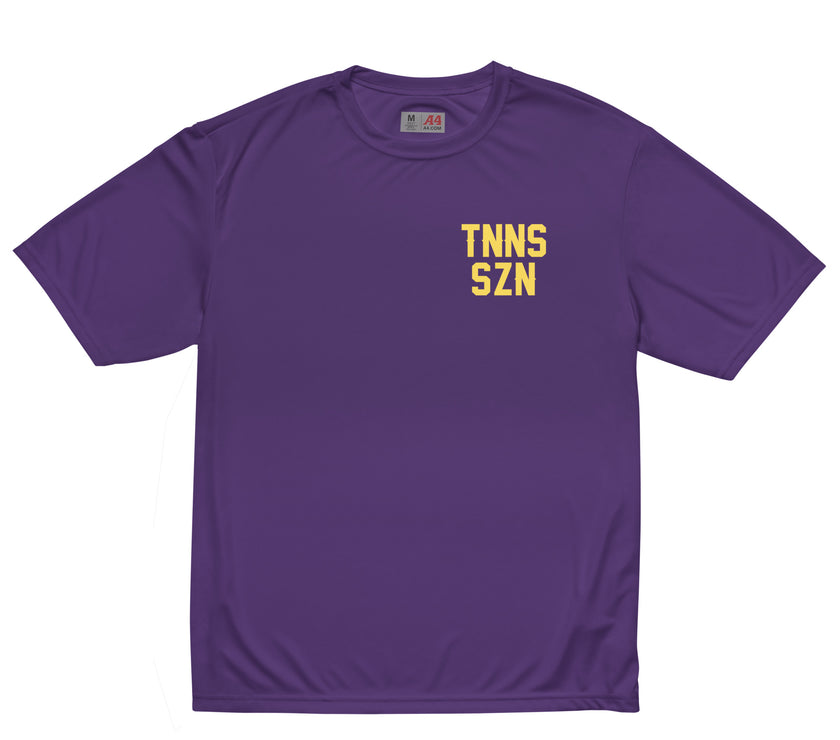 TNNS SZN Unisex performance crew neck t-shirt by CoVA Tennis